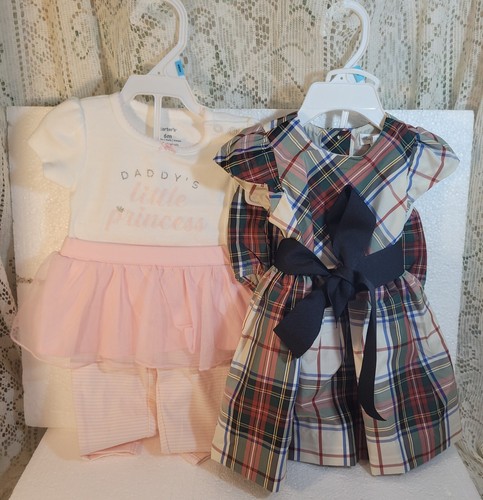 2 Baby Girl Outfits / Dress by Ralph Lauren/Outfits Sizes 6 Month NWT So Cute