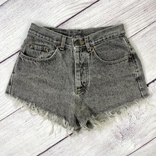 Lee Riders Vintage 80's Denim Shorts Acid Washed Cut Offs High Waisted