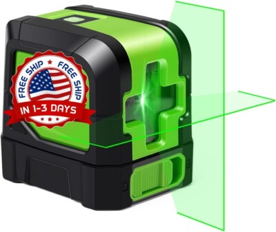 Nivel Laser Autonivelante Líneas Verde 100 Ft Rotativo De 360 Rotacion Pisos New