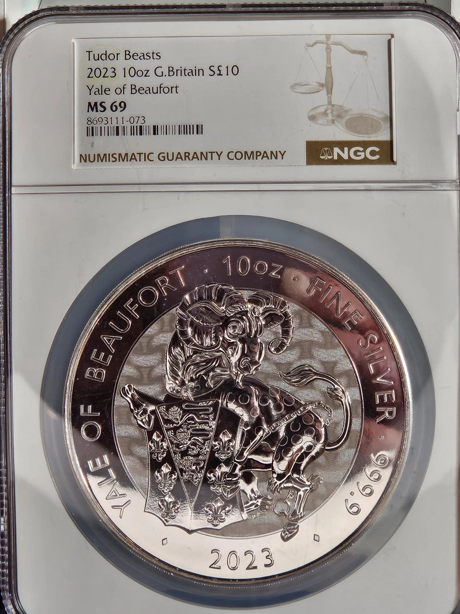UK Queen's Beast Silver Bullion Coins 10 oz Precious Metal Content