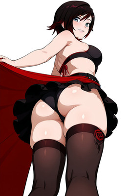 Ruby Rose Waifu RWBY Anime Sticker 6'' Car Decal Weatherproof