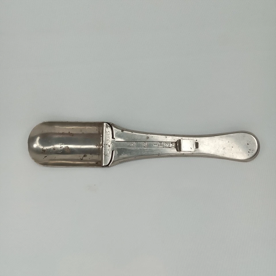 MCM Measuring Spoon Sliding Mechanism Adjustable Tool 1950s Kitchen Utensil - Image 4 of 4