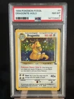 Pokemon Dragonite Fossil Unlimited Holo Rare #4 PSA 8