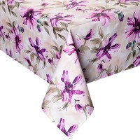 Runde Tischdecke 150 Cm Rosa Blumen TischwäSche Tischtuch Tischunterlage Deko
