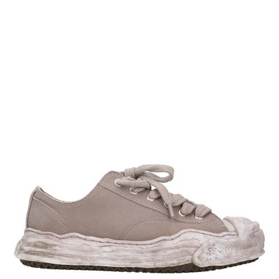 Miharayasuhiro Herren Hank Grey Canvas Low-Top Sneaker Garment Dyed EU 43 UVP 345