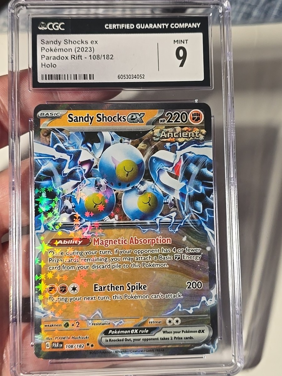 Pokémon Sandy Shocks ex #108/182 2023 Paradox Rift - CGC 9 | eBay