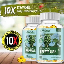 Extracto de hoja de papaya original 6000 mg - alta calidad, apoyo digestivo, aumenta la energía
