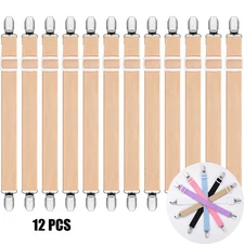 Bed Sheet Straps 12Pcs Bed Sheet Holders Fitted Sheet Clips Adjustable Sheet Sus