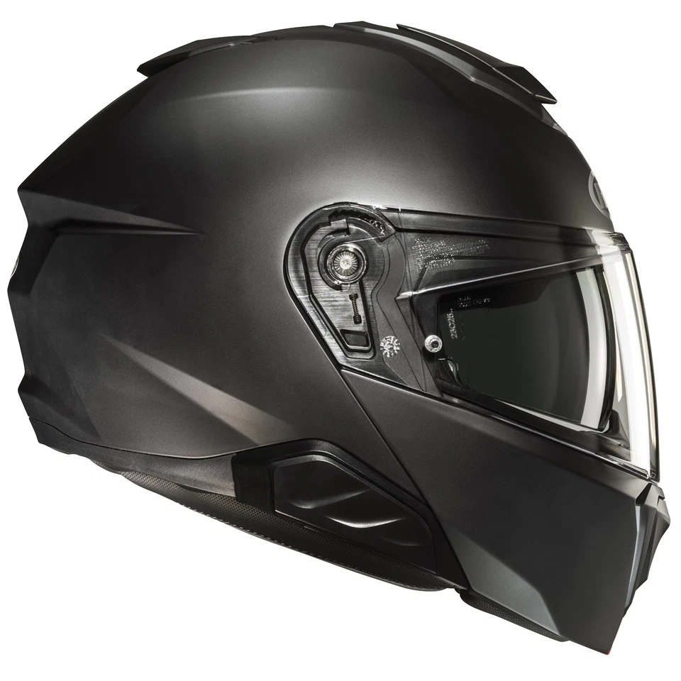 HJC i91 Solid semi matt schwarz Klapphelm Motorradhelm Helm Pinlock Sonnenblende - Bild 3 von 3