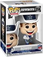 Funko Pop NFL Dallas Cowboys Mascot: Rowdy Figure w/ Protector