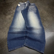 Azure Jeans Mens 36x33 Mudwash Wide Leg Heavyweight Y2K Skater Baggy Streetwear
