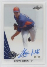 2015 Leaf 25th Baseball Clear Blue 5/25 Steven Matz Steve #SM1 Auto 2a9