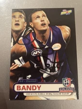 Daniel Bandy Signed AFL Trading Card Heroes 2001 Fremantle Dockers