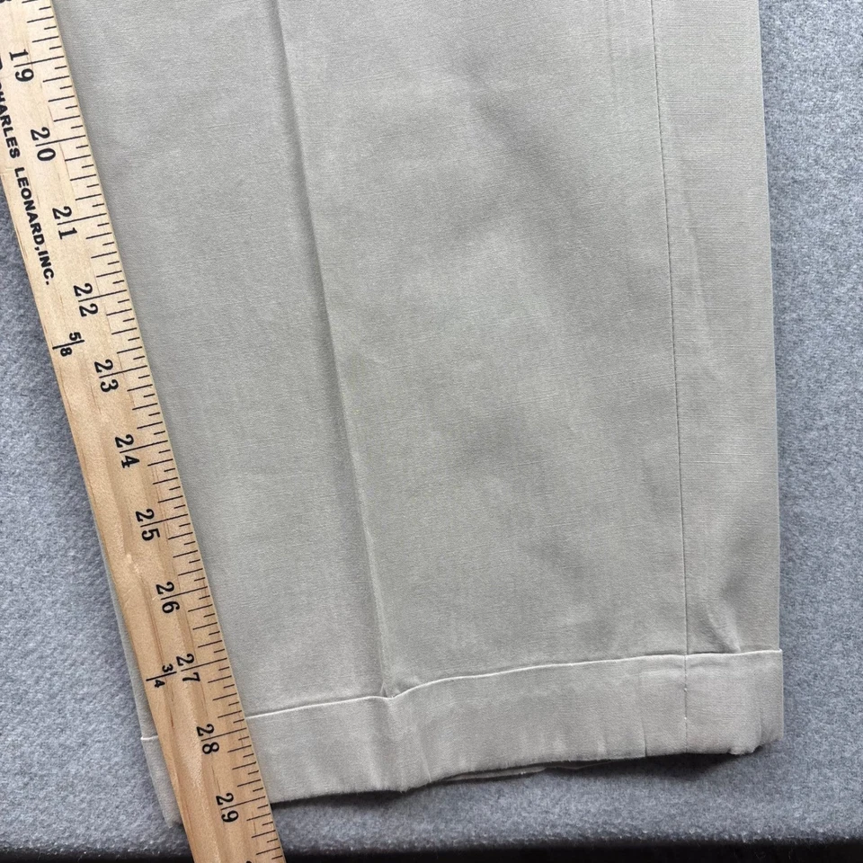 Vintage 90s Bills Khakis M2 Lightweight Twill Pleated Chino Pants Mens 34x29 USA - Image 3 of 4