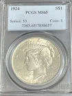 1924-P Peace Dollar — photo from another recent sale