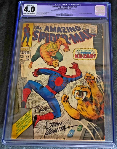 Amazing Spider-Man #57 CGC 4.0 Signed John Romita