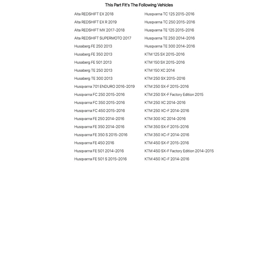 Herramienta de tapa de horquilla Tusk 4 piezas para KTM 250 XC-F 2014-2016 Foto 2 de 4