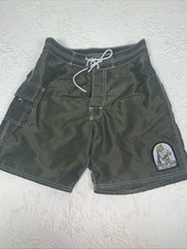 Rare Vintage Kanvas By Katin Sewn Patch Made In USA Board Shorts SZ 28 Trunks