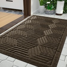 Large Door Mat 36x24, All-Season Waterproof Outdoor Mats for Front Door Entra...