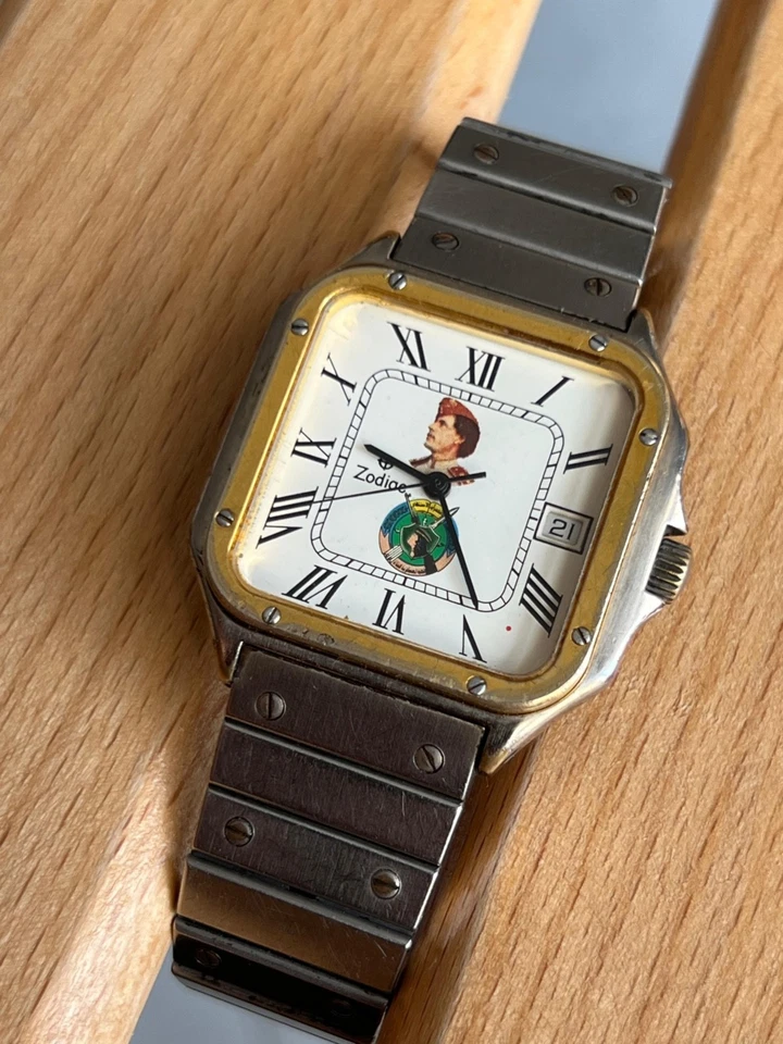 De colección Sandoz Santos Gadafi Libio Mujer Guardias/militar Cuarzo Correr Hombre’s Foto 2 de 4