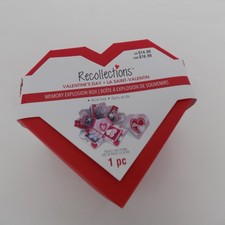 Valentines Day Memory Explosion Box Heart Shaped Red Recollections Crafting