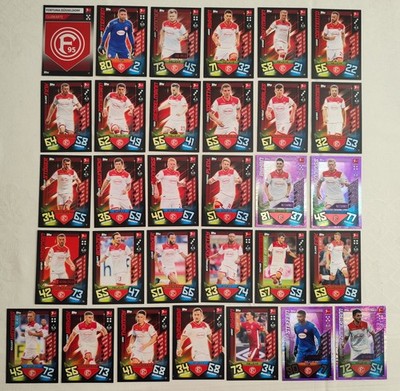 Match Attax Bundesliga 19/20 Fortuna Düsseldorf Team Set 31 Karten 2019/2020