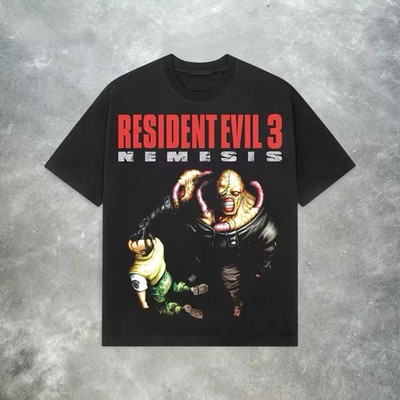 Resident Evil 3 Tshirt Shirt Retro Schwarz XL - PlayStation Geschenk Gaming