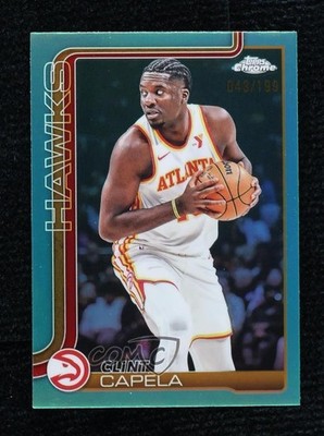 2025-26 Topps Chrome Aqua Refractor 43/199 Clint Capela #81 1bi3