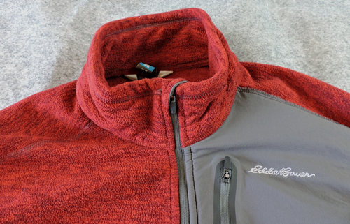 Eddie Bauer Mens Medium First Ascent Fleece Hiking 1/4 Zip Lightweight Pullover - Picture 6 of 16