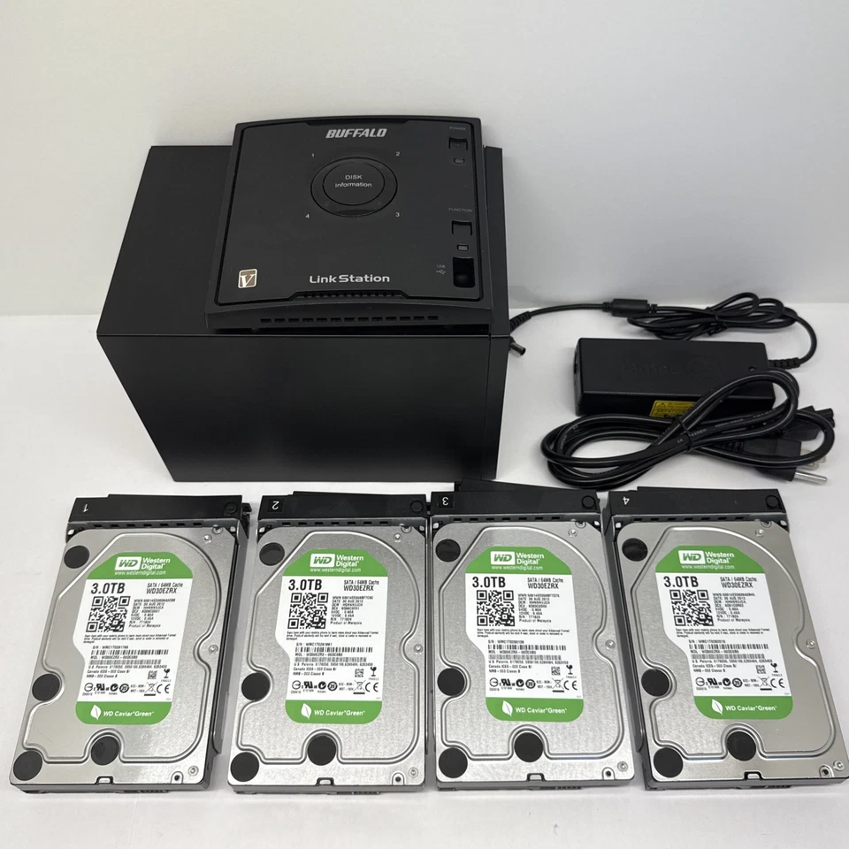 Buffalo LinkStation LS-QV12TL 12TB NAS -Quad (4) Bay - Hard Drives Included. - Image 2 of 4