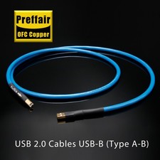Studio Grade USB Audio Cable Silver Plated Conductors Gold Connectors 21AWG