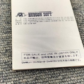 HUDSON Takahashi Meijin no Bouken Jima II (Adenture Island II) Famicom Software