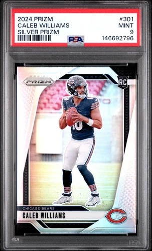 2024 Panini Prizm Caleb Williams #301 Silver Prizm Rookie (RC) - PSA 9 MINT