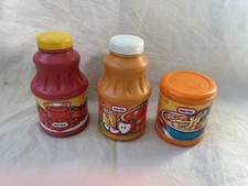 Little Tykes Food Lot of 3 Apple juice, Fruit Juice and Soup