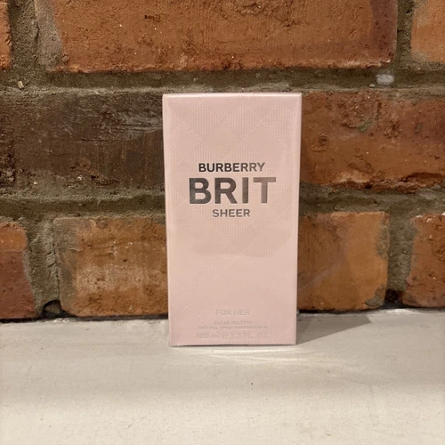 BURBERRY BRIT SHEER FOR HER 100ML EAU DE TOILETTE SPRAY BRAND NEW & SEALED - Picture 1 of 2