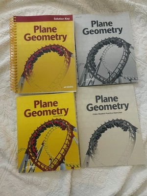 abeka plane geometry Student Textbook & Teacher Keys  ( NEW)