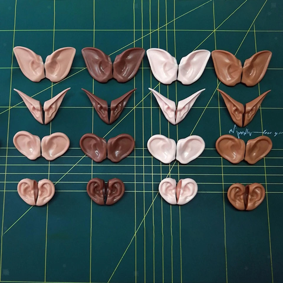 Oreilles de poupée accessoires de poupées, réutilisables, plastique, fausses - Photo 1/1