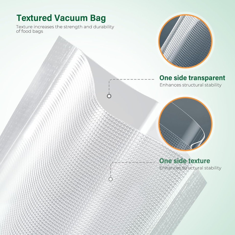 300 Sacchetti 4Mil 300 Sacchetti Sottovuoto Per Alimenti Quart - Foto 10