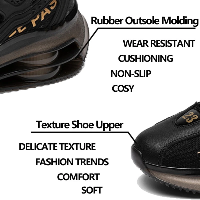 Men's Sneakers Outdoor Athletic Casual Sports Running Tennis Non-slip Breathable - Image 2 of 4