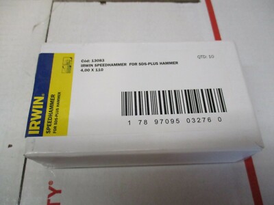 NEW 10 IRWIN SPEEDHAMMER FOR SDS PLUS HAMMER DRILL 13083 4,00X110 FAST SHIPPING