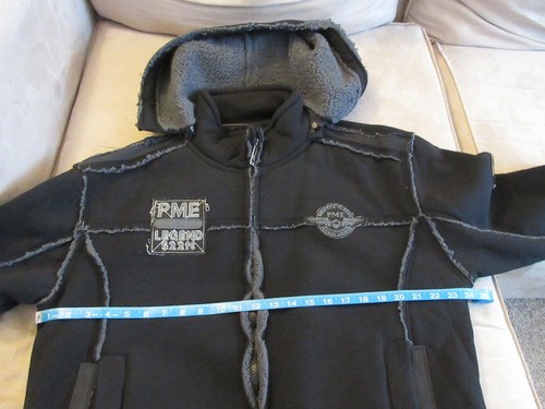 Be Ethic Men's Sherpa Jacket Removable Hood New wot - Picture 5 of 11