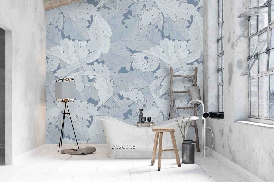 3D Leaves Art Pattern Selfadhesive Removeable Wallpaper Wall Mural eBay