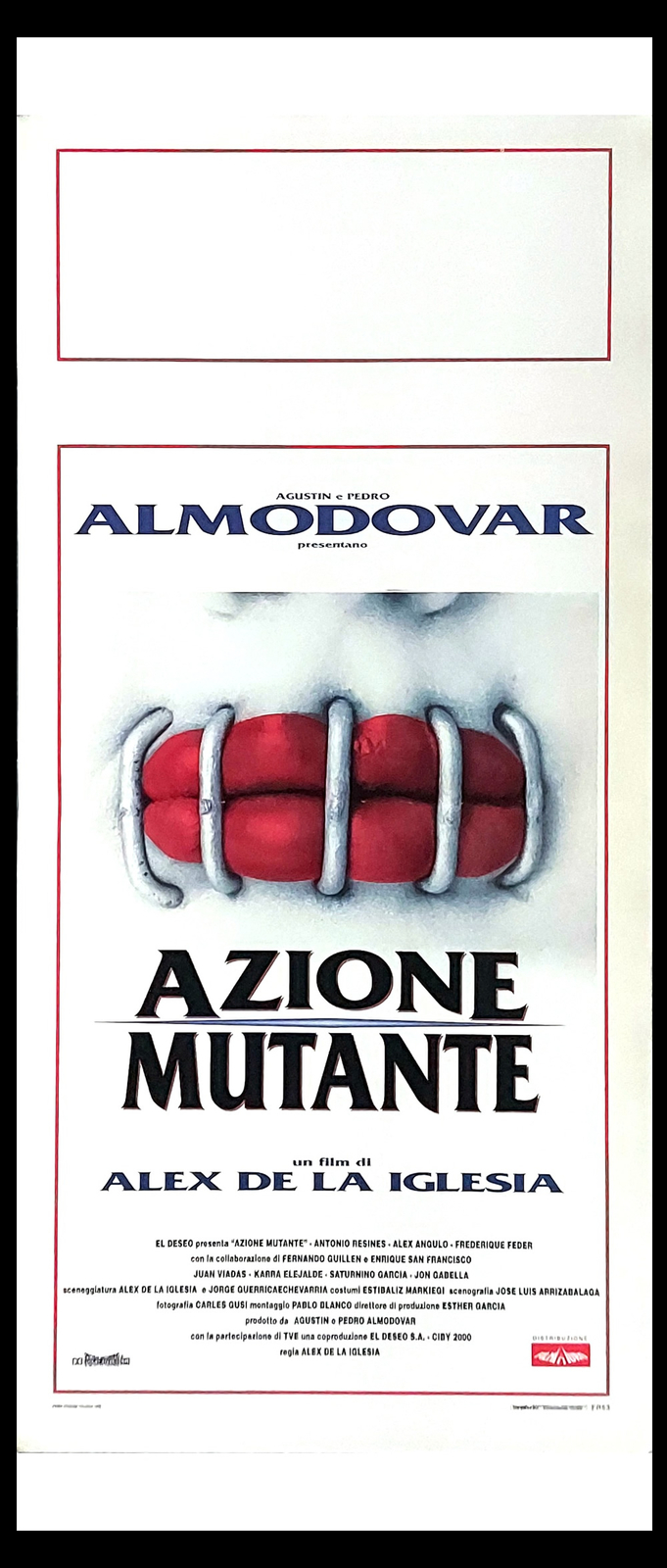 Locandina originale film Azione mutante (1993) - Regia di Álex de la Iglesia