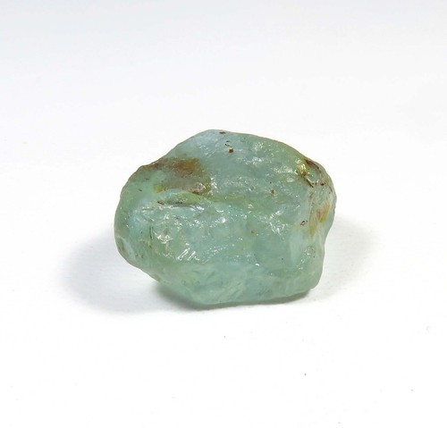 Nice~ Natural Sky Blue Aquamarine Raw Rough Gemstone For Jewelry 21x18 mm #5949 - Picture 5 of 8