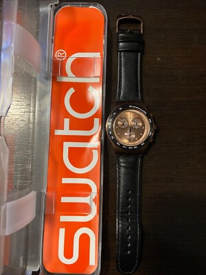 Swatch Chrono Irony YOG407 - The Copper - Stainless Steel - Herren -TOP Zustand.