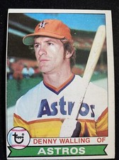 1979 Topps Baseball Card Houston Astros Denny Walling #553 NM O/C Free Shipping!