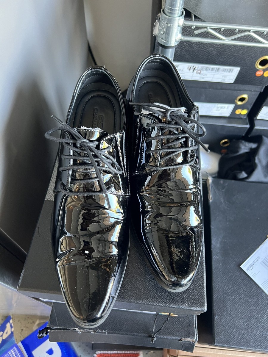 US7.5 Elevator Shoes 2.7inches Men Black Oxford Dress Shoes  display picture 1