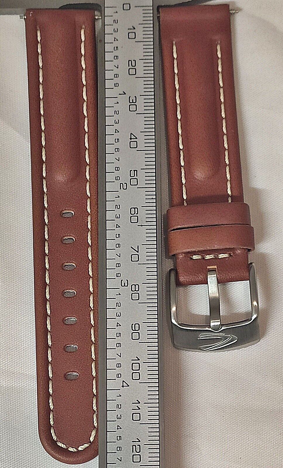 NEW Watch Strap 18mm Leather Brown Camel Active Series 6100 FE16418.70PA #201