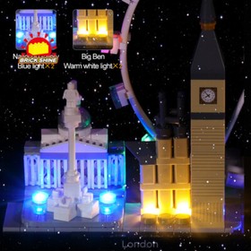 Brick Shine-LED Light Kit for LEGO Architecture London 21034