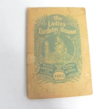 VINTAGE 1982 THE LADIES BIRTHDAY ALMANAC CARDUI FOR WOMEN ADVERTISEMENTS 